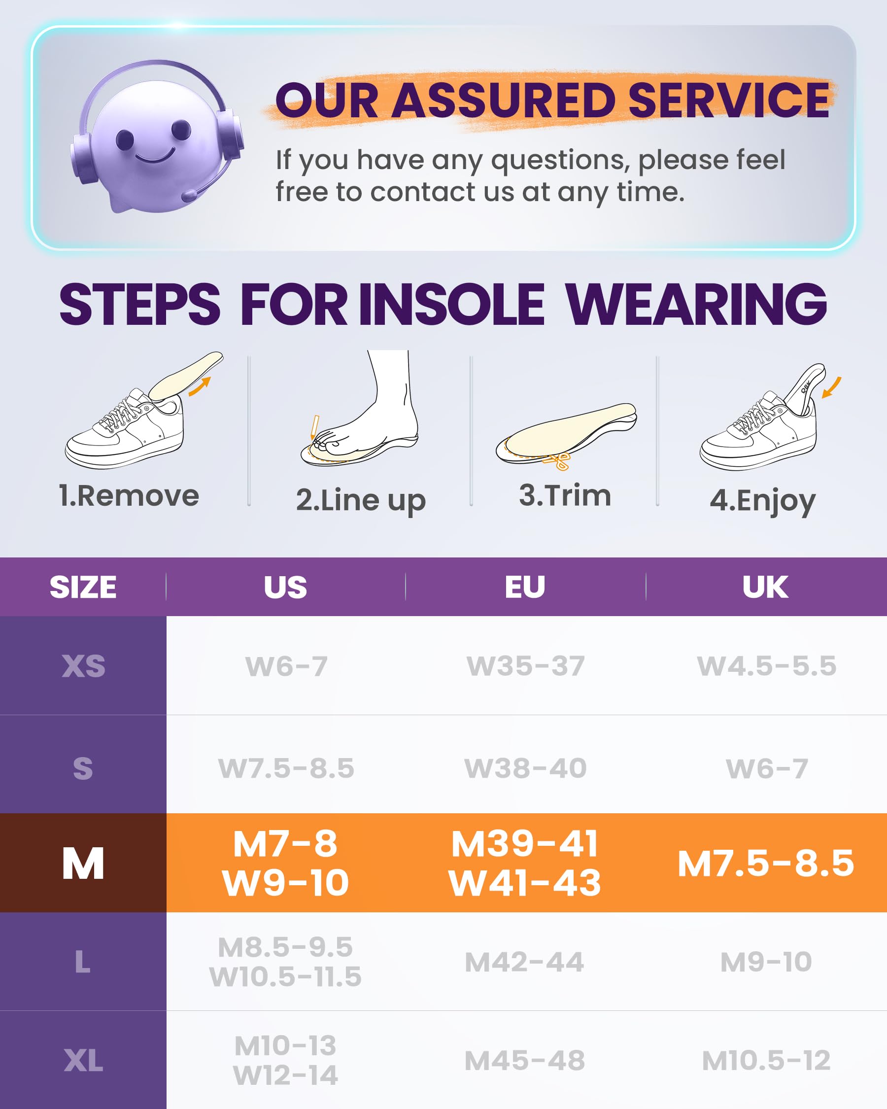 QBK premium support insoles help with arch stability over time