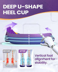 QBK U-shaped heel cups protect heel from pressure during walking