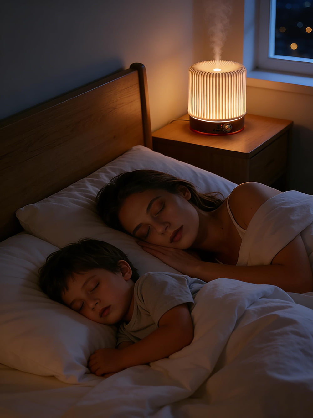 QCYBDGLOV diffuser featuring removable top dish for easy cleaning