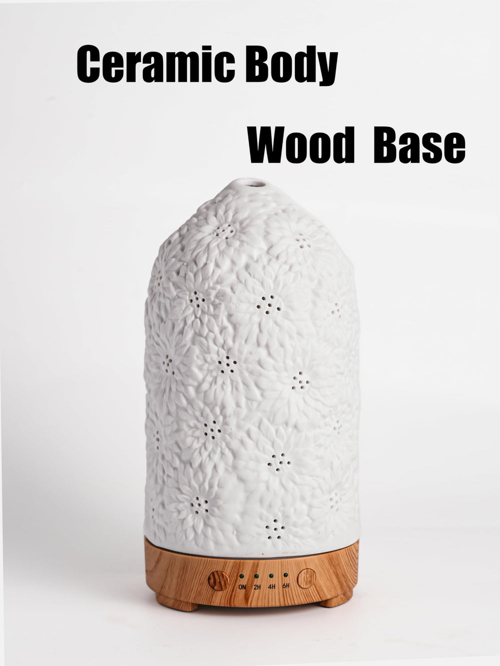 QCYBDGLOV Sunflower diffuser lit, enhancing mood with gentle illumination.