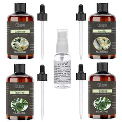 Qiapu pure natural aromatherapy oil bottle with dropper for precise diffuser drops.