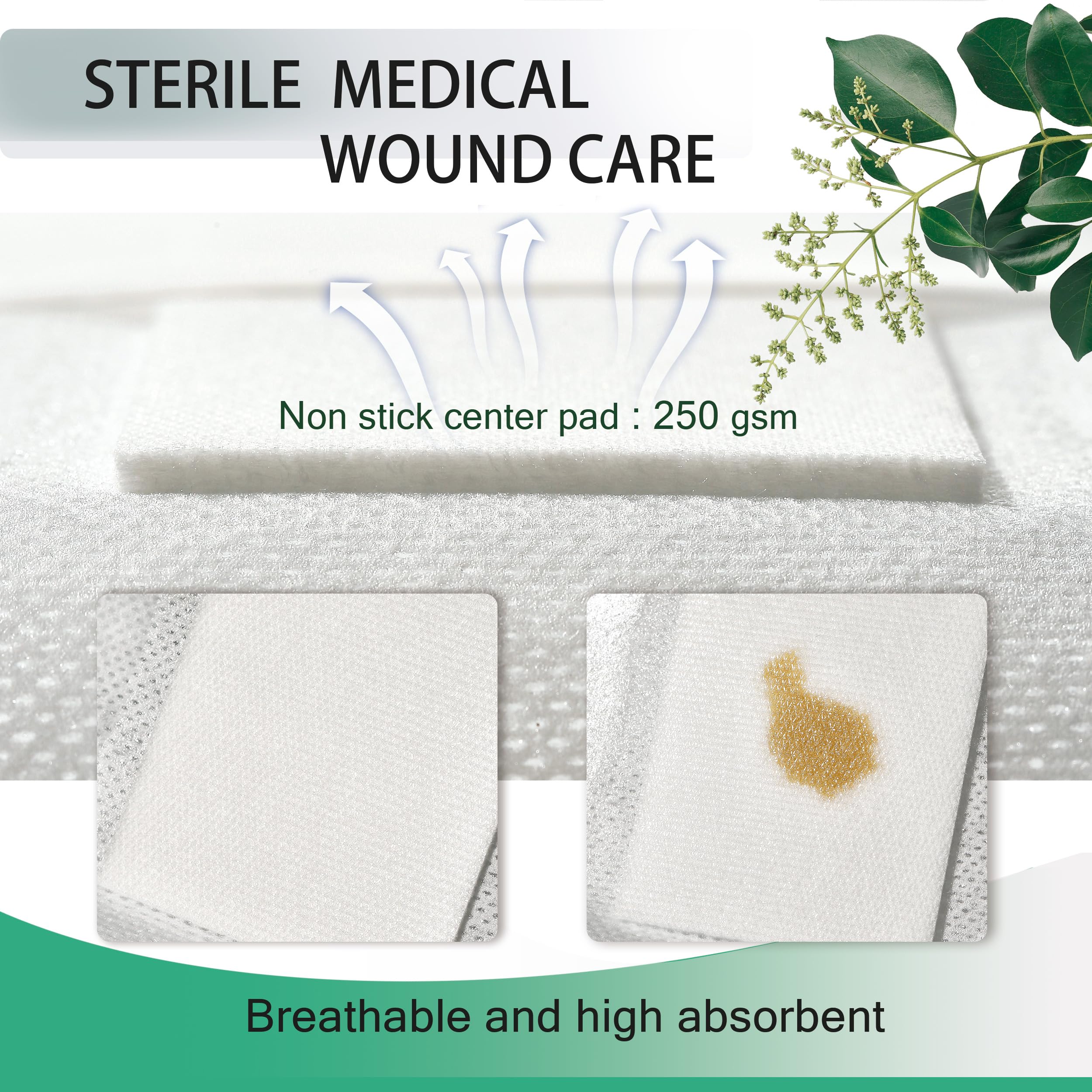 QICHUANG latex-free breathable bandage 4x14 inches for comfortable wear
