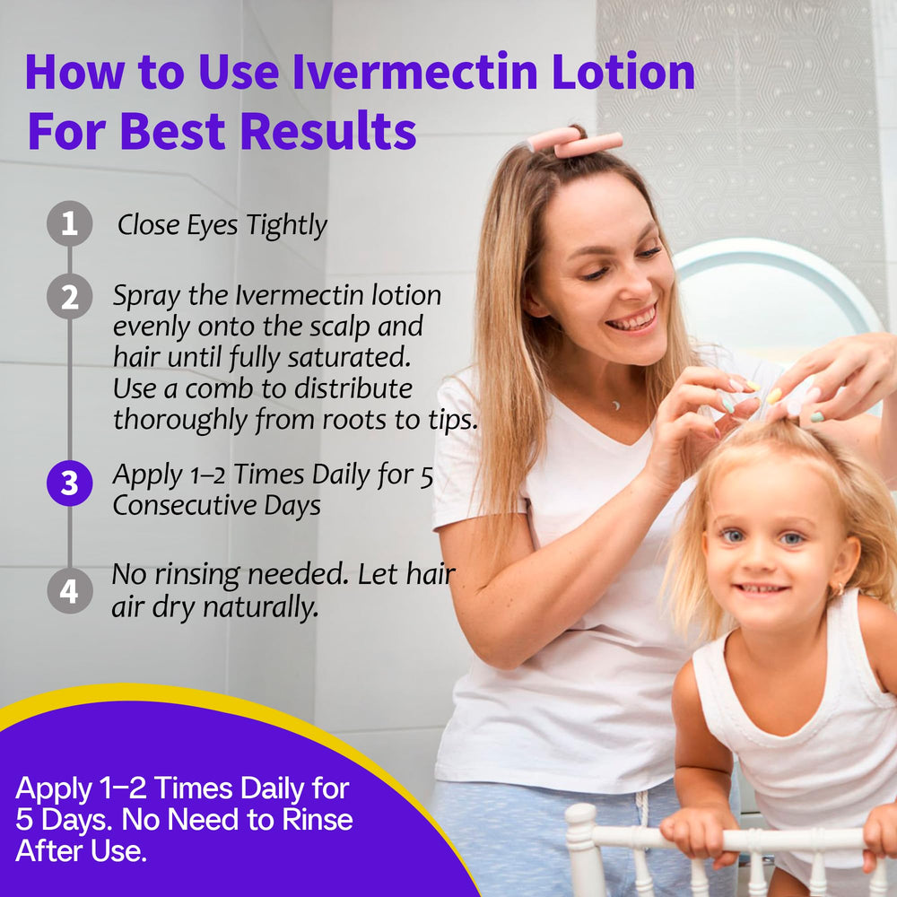 QIFEISHANKA Ivermectin Lotion bottle highlights mild scent.