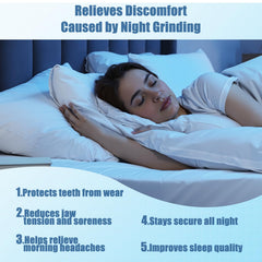 Qiivosm night guard demonstrates slim, durable material for comfortable sleep.