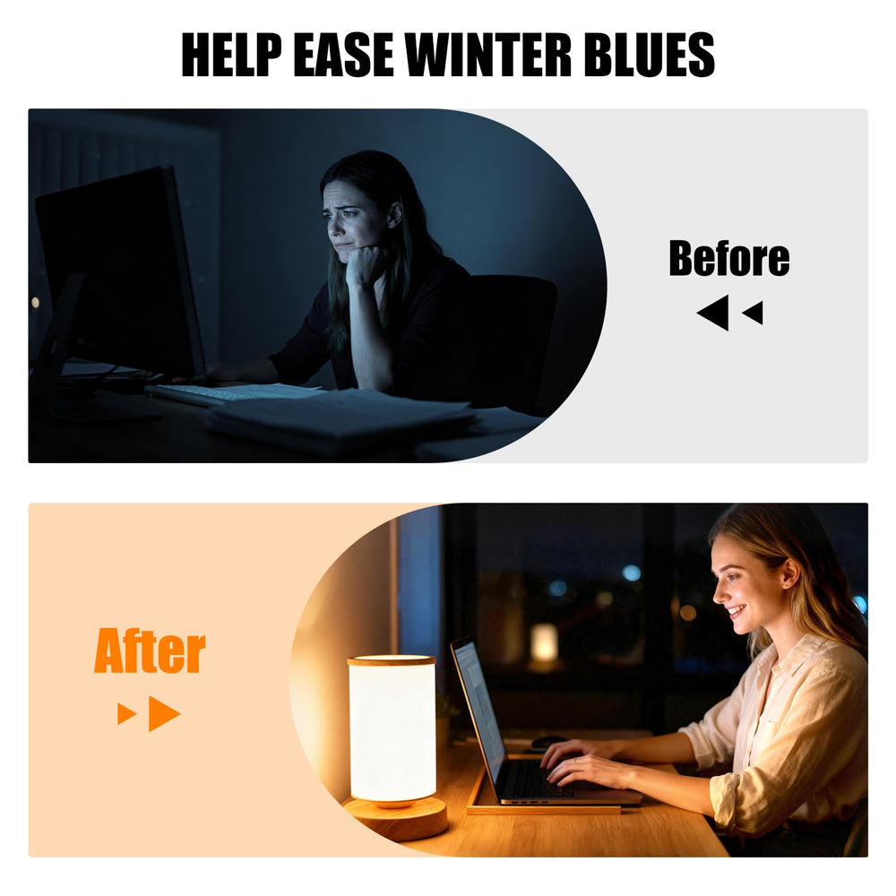 Qiuxunies light therapy lamp delivers 10000 lux UV-free daylight