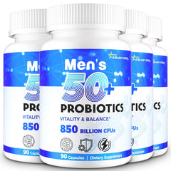 QIVERNAMY Probiotics for Men 50+ bottle supports daily gut balance and wellness