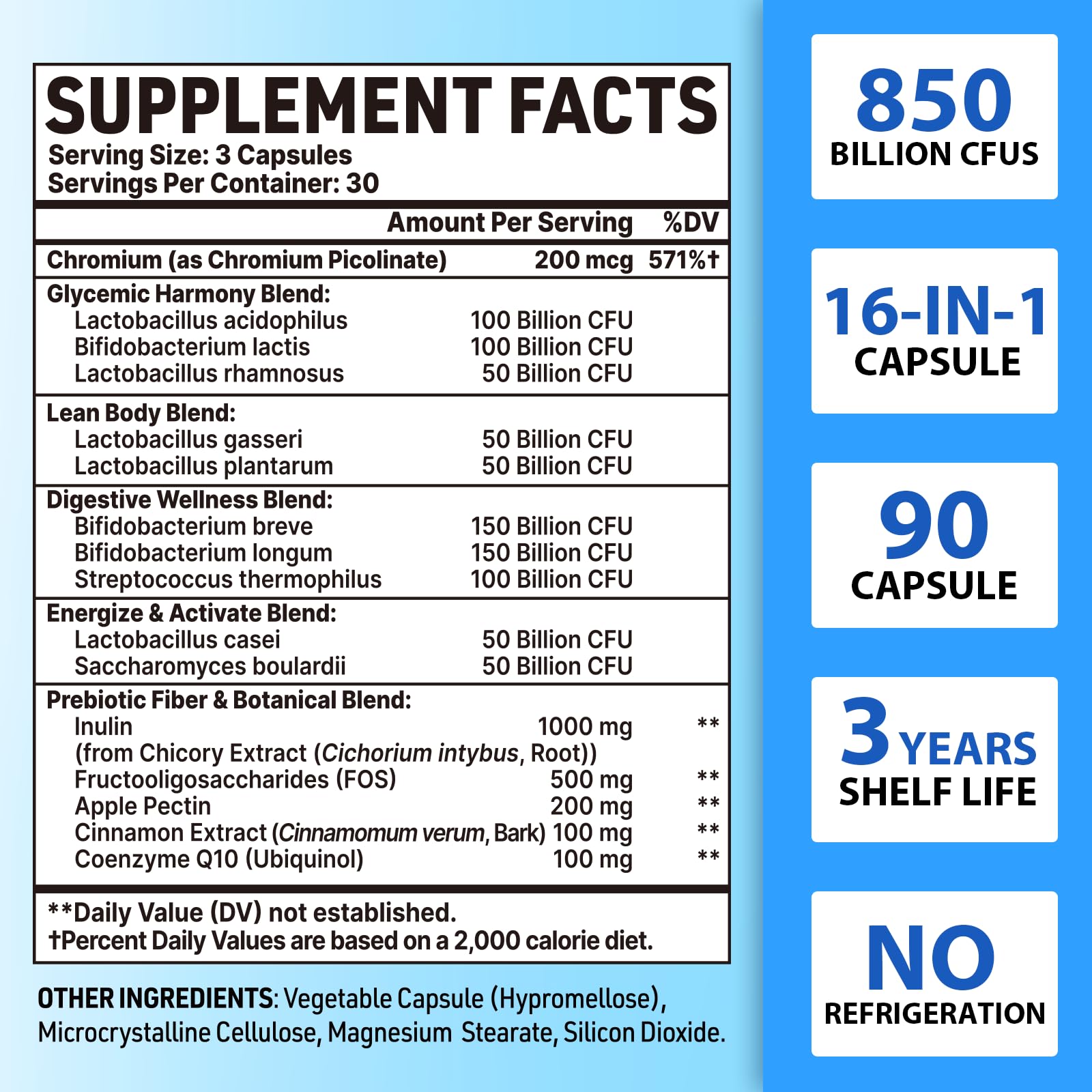 QIVERNAMY Probiotics for Men 50+ capsules easy daily gut balance