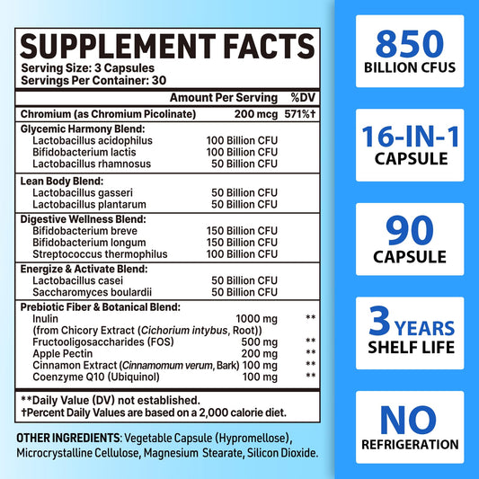 QIVERNAMY Probiotics for Men 50+ capsules easy daily gut balance