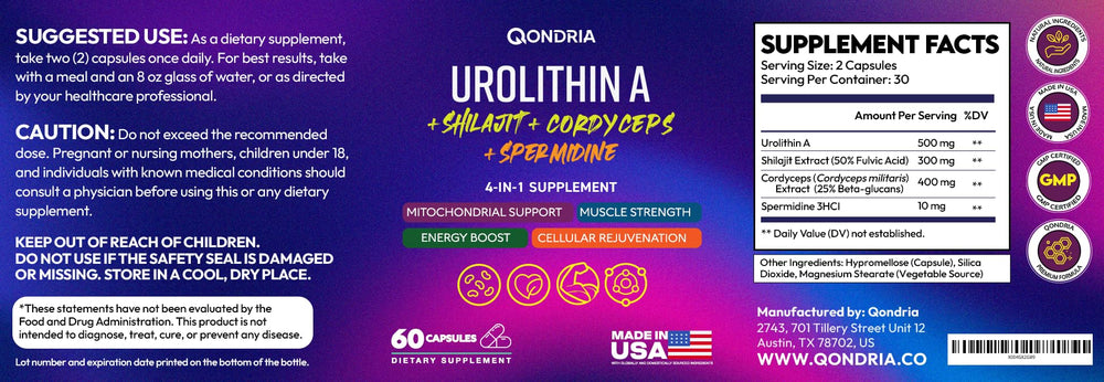 QONDRIA Wellness gift-pack image appeals to healthy aging