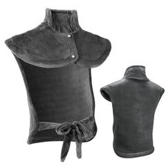 Qoosea electric heating pad with full coverage demonstrating soothing back and neck warmth.