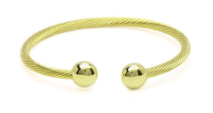 QRAY Gold Deluxe bracelet closeup of oval terminals for easy removal design