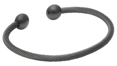QRAY Gun Metal Deluxe bracelet packaging with logo emphasizes authentic wellness heritage.
