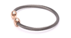 QRAY Rose Gold Deluxe bracelet oval terminals easy removal