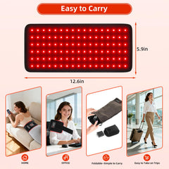 Qtyspdct red light therapy belt carry bag for on-the-go organization.