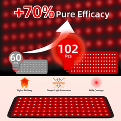 Qtyspdct red light therapy belt extension belt demonstrates adjustable fit.