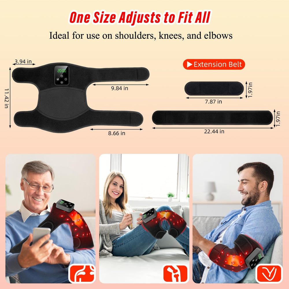 Qtyspdct red light knee brace worn on the knee for daily use