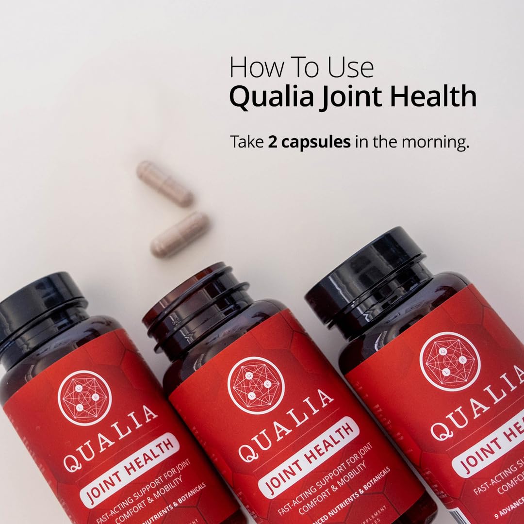 Qualia Life Sciences Qualia Joint Health 9 third-party testing seal signifying quality.