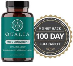 Qualia Mitochondria+ nutrient chart hints at a broader wellness approach.