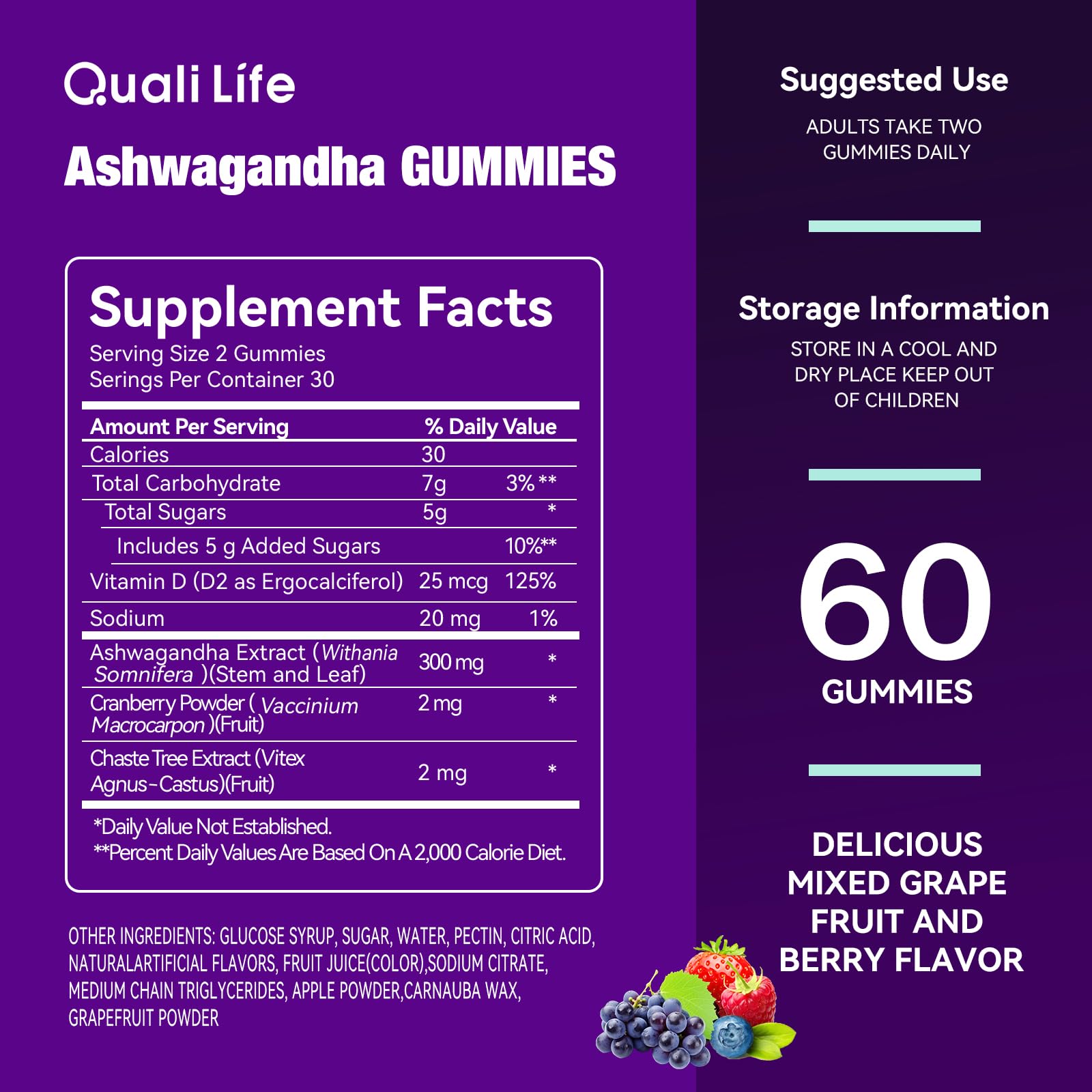 QualiLife Two gummies daily serving concept for easy routine