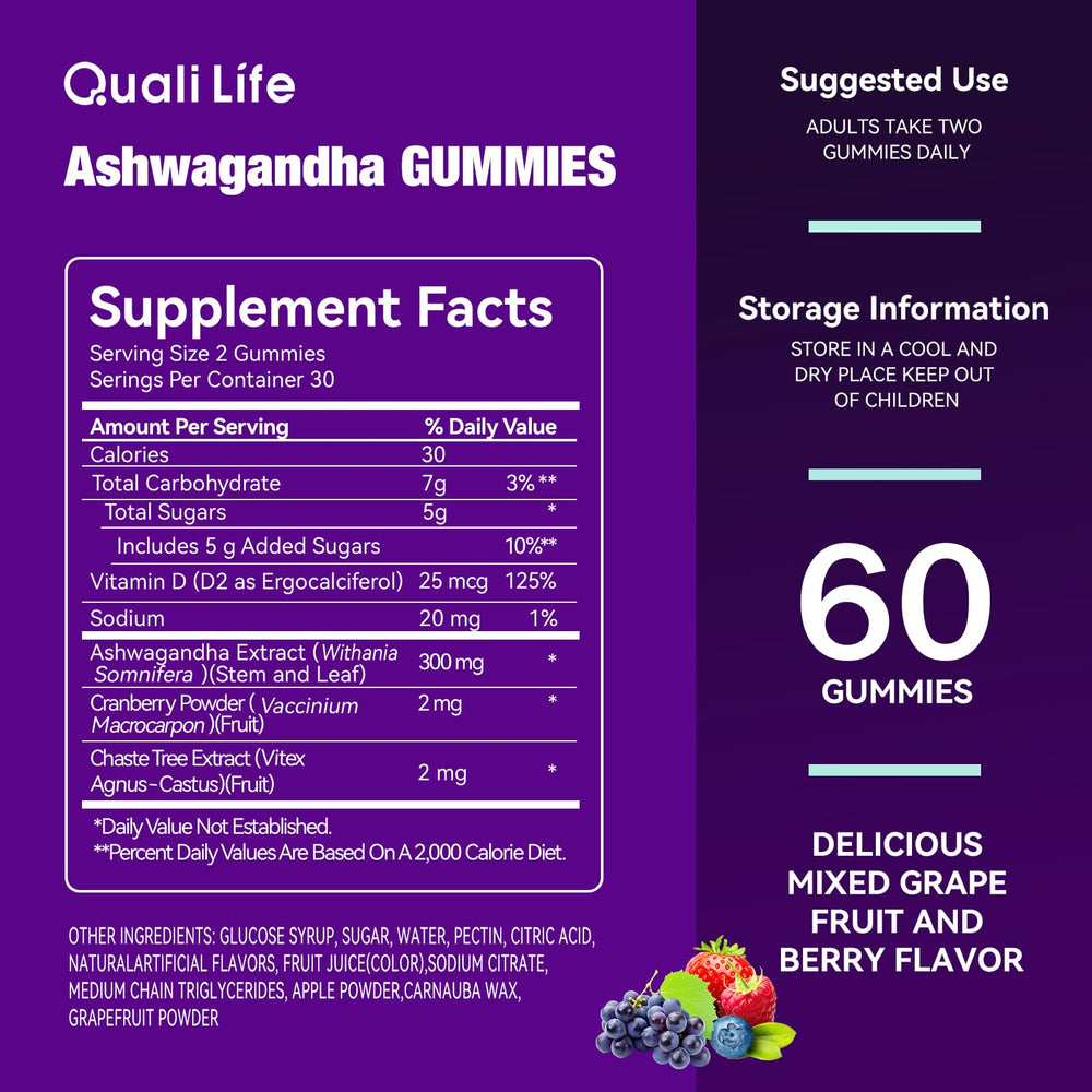 QualiLife Two gummies daily serving concept for easy routine