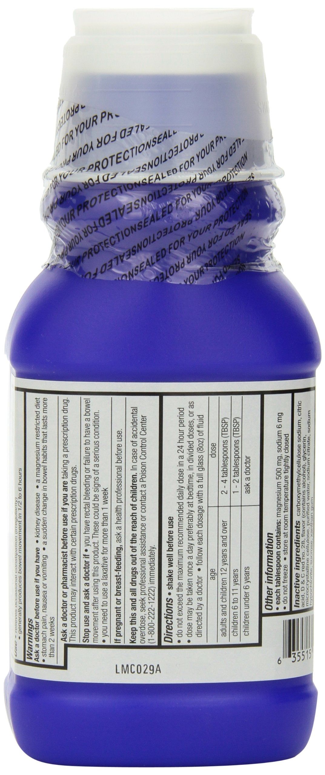 Quality Choice Milk of Magnesia cherry spoon-dispense for easy dosage
