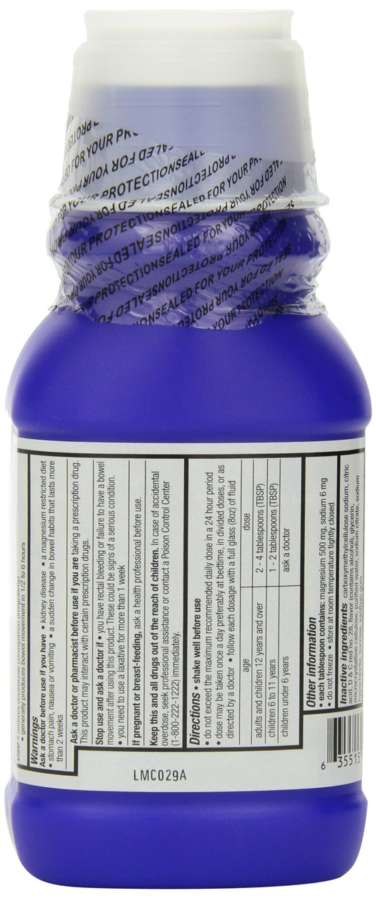 Quality Choice Milk of Magnesia cherry spoon-dispense for easy dosage