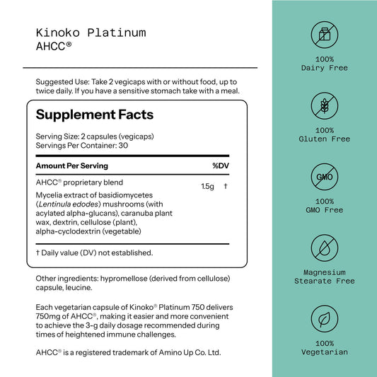 Quality of Life Kinoko Platinum packaging image for easy daily use
