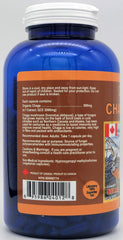 QualityLab Chaga Gold label close-up showing Canadian-made quality