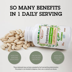 Two-pack shelf display for Quantum Health SuperLysine+