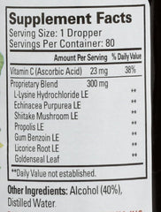 Quantum Lysine Plus label highlighting alcohol-free formula