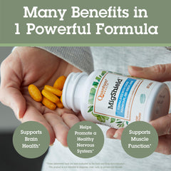 Quantum MigShield capsule texture closeup shows smooth tablets.