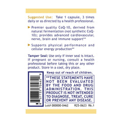 Quantum Nutrition CoQ-10 capsules close-up showing easy-to-swallow form.