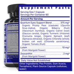 Quantum Nutrition Eye Support cap close-up highlighting capsule integrity and packaging quality