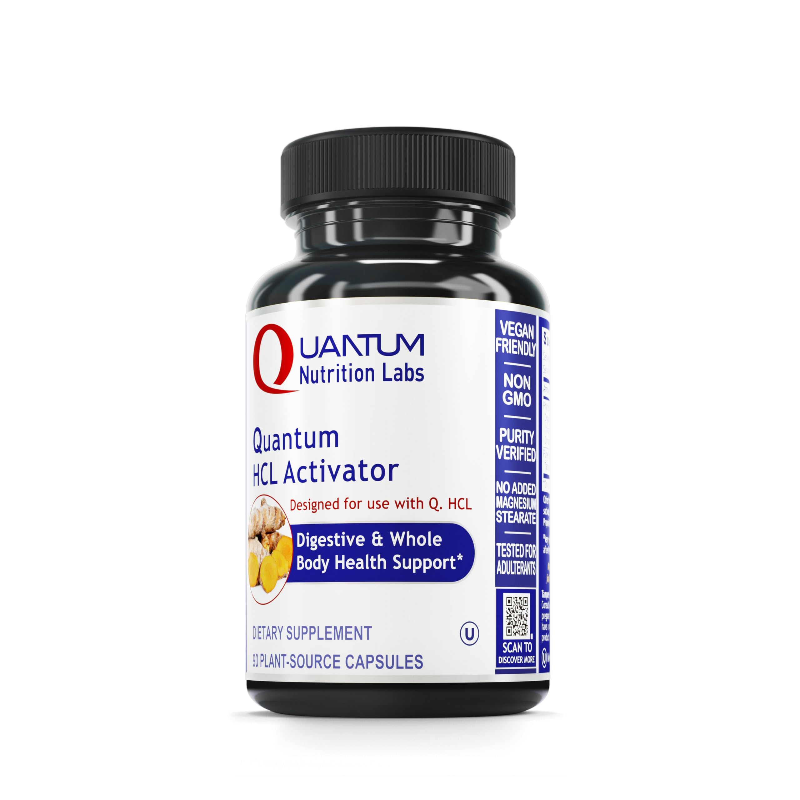 Quantum Nutrition HCL Activator bottle packaging for easy daily use