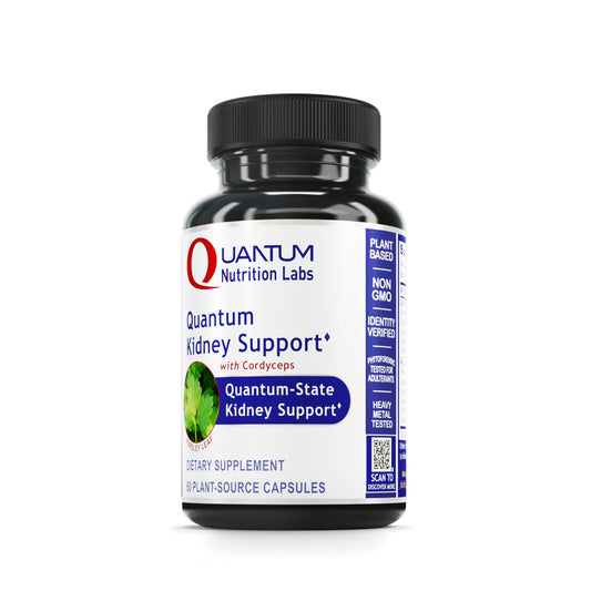 Quantum Nutrition Kidney Support bottle with cranberry for daily kidney health.
