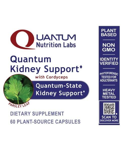Quantum Nutrition Kidney Support burdock root for nutrient-rich support.