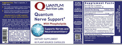 Quantum Nutrition Labs Nerve Support packaging protects potency with Violite technology