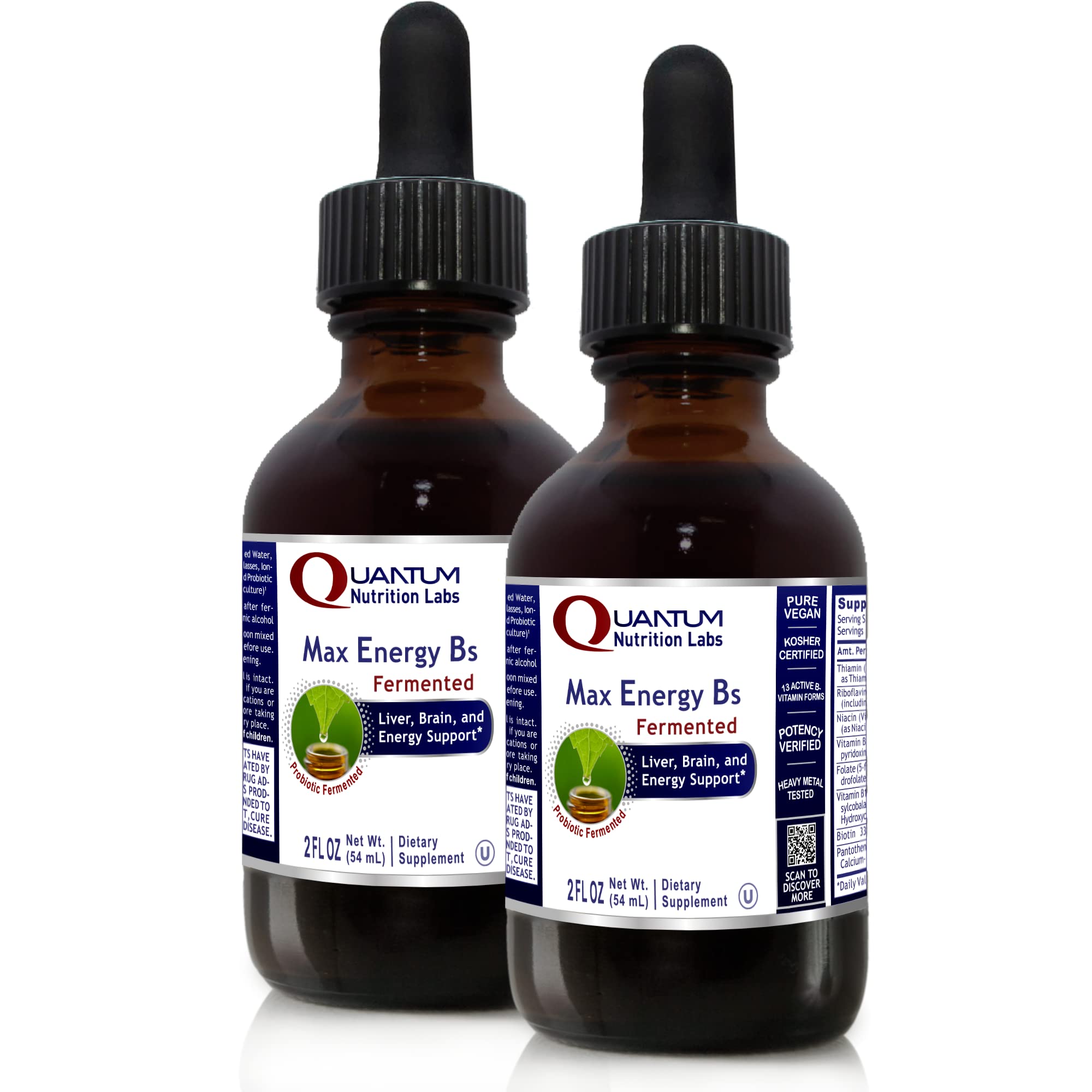 Quantum Nutrition Max Energy B's bottle front for quick energy support.