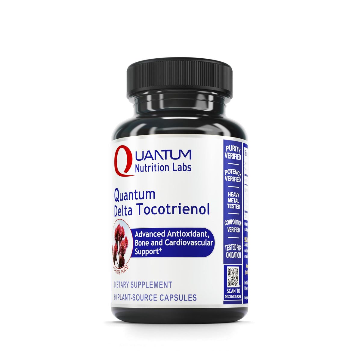 Quantum Nutrition QNL Delta Tocotrienol bottle front, heart-health support.