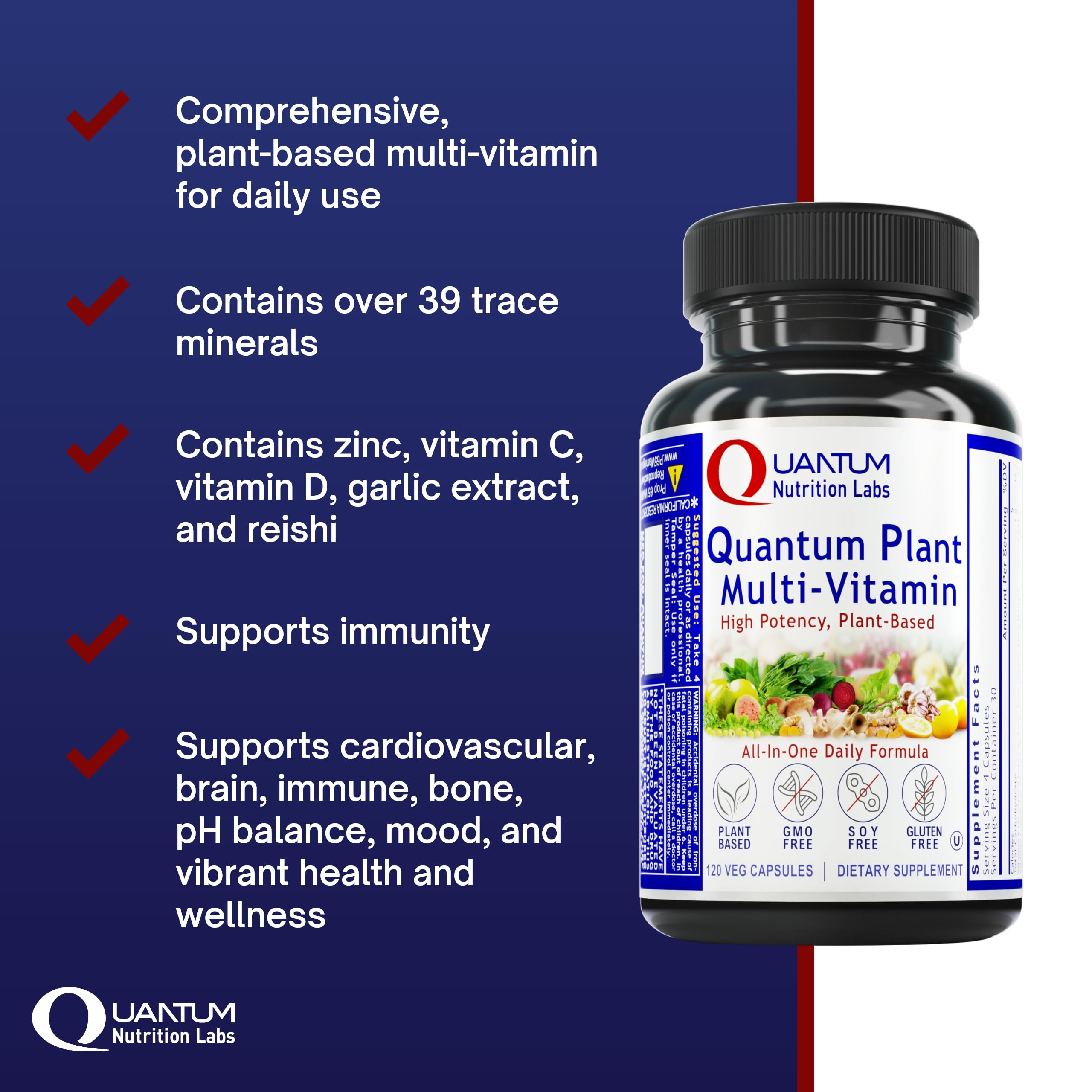 Quantum Nutrition QNL bottle pour demonstrating easy daily intake