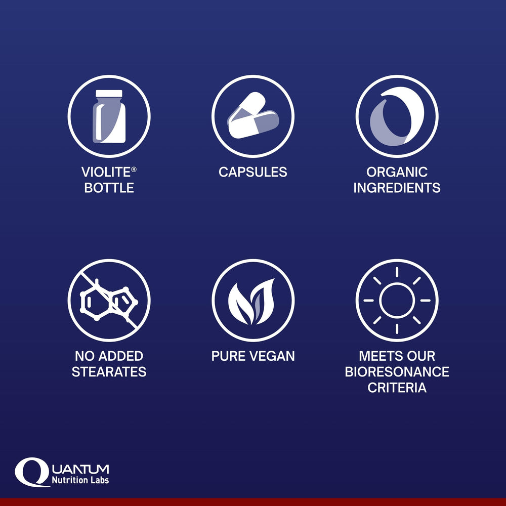 Quantum Nutrition Quantum Digest vegan capsules offering convenient gut health support.