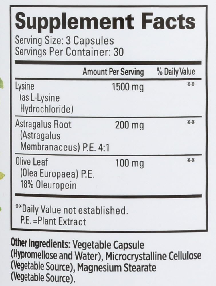Quantum Super Immune Capsules ingredients visual emphasizing astragalus and olive leaf.
