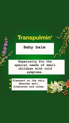 Quartett Transpulmin Baby Balm mild supports calm bedtime routine.