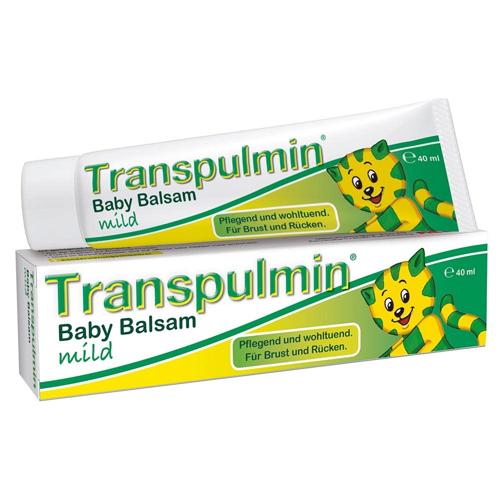 Quartett Transpulmin Baby Balm mild massage action for relaxation.