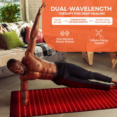 QuasarMD infrared mat ready for home wellness routine.