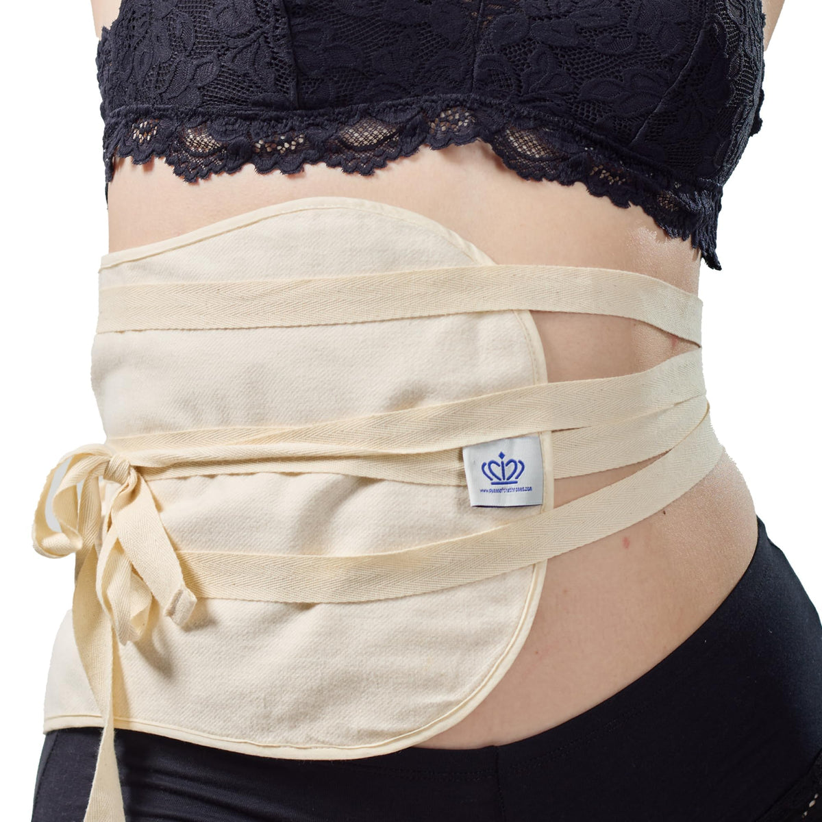 Queen of the Thrones flannel castor oil pack features organic cotton for a gentle, skin-friendly experience.