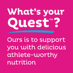 Quest Birthday Cake Bar gluten-free badge signals dietary flexibility