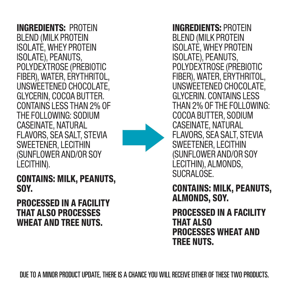Quest Chocolate Peanut Butter Bar gluten-free claim highlighted for dietary needs.