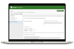 Quest Diagnostics Colorectal Screening Kit online results view provides quick access to your lab report.