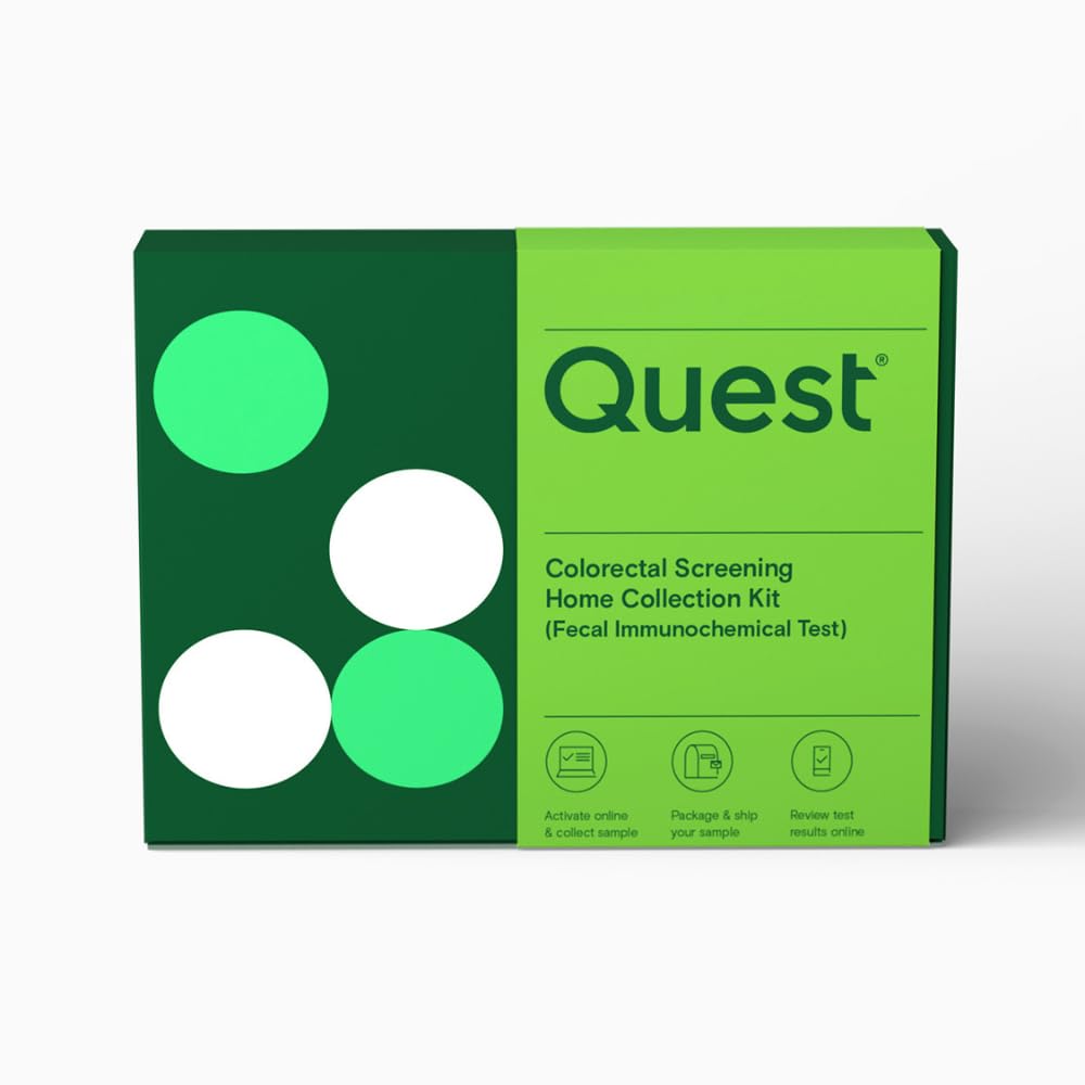 Quest Diagnostics Colorectal Screening Kit unboxing shows at-home setup for peace of mind.